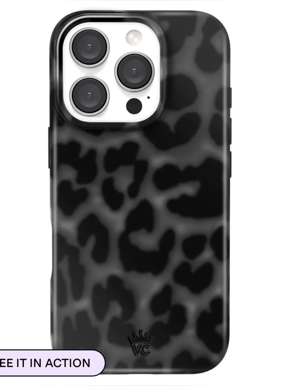 Velvet Caviar It Girl black leopard case for iPhone 16 Pro
